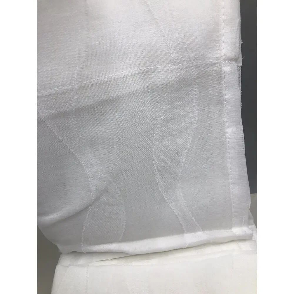 Chanasya Premium Waves Voile Sheer Curtains 2-Panel Curtain 52